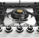 Ilve Nostalgie II 36” Stainless Steel Gas Cooktop with 5 Black Brass Burners and Griddle-4