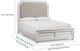 Bassett® Furniture Ventura Shell White King Upholstered Panel Bed-5