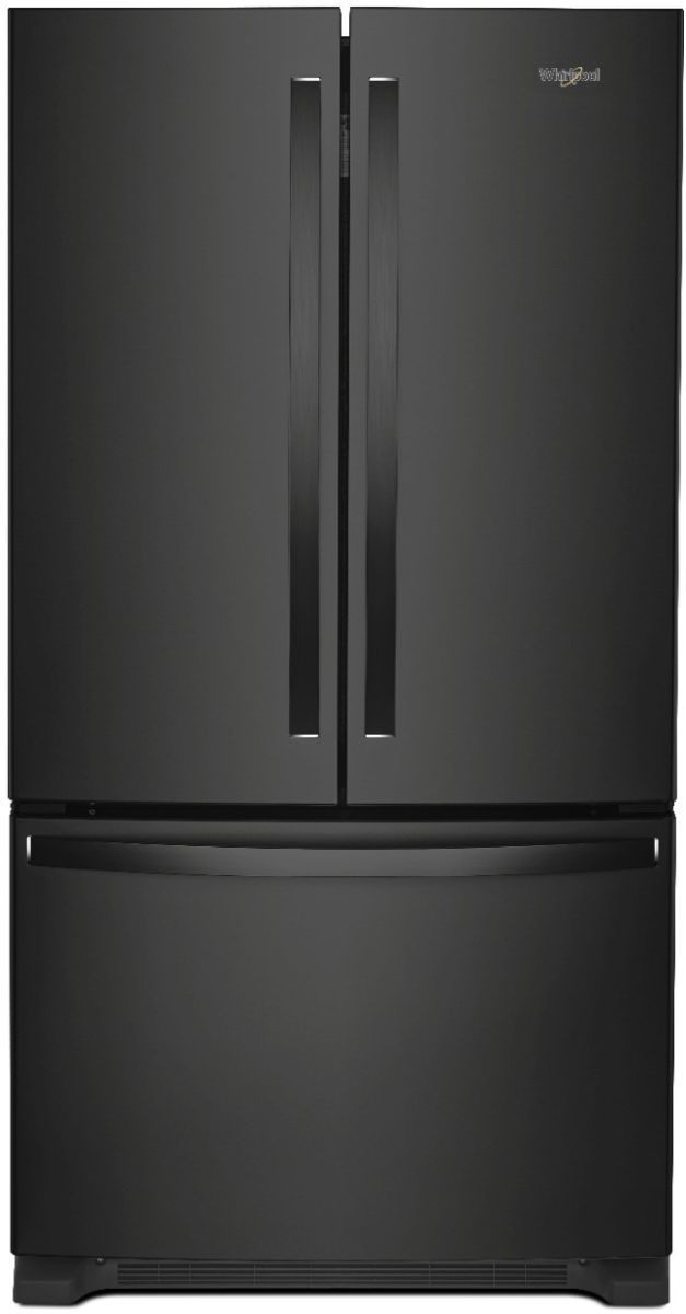 Whirlpool® 36 in. 25.2 Cu. Ft. Black French Door Refrigerator
