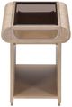 Michael Amini® West Kensington Sea Salt Caramel End Table-4
