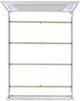 Elements International Moondance White Twin Upholstered Panel Bed-3