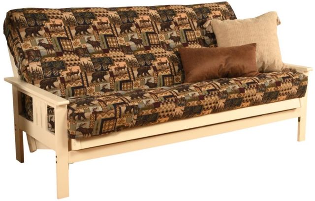 Kodiak Furniture Monterey Peter's Cabin/Antique White Full Futon with Mattress-0