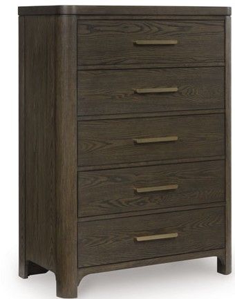 Signature Design by Ashley® Radkin Burnished Brown 5-Drawer Chest-0