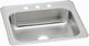 Elkay Celebrity® Brushed Satin 31" x 22" x 6-7/8" 2-Hole Single Bowl Drop-In Sink-0