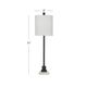 Bassett Mirror Jess White Table Lamp-2
