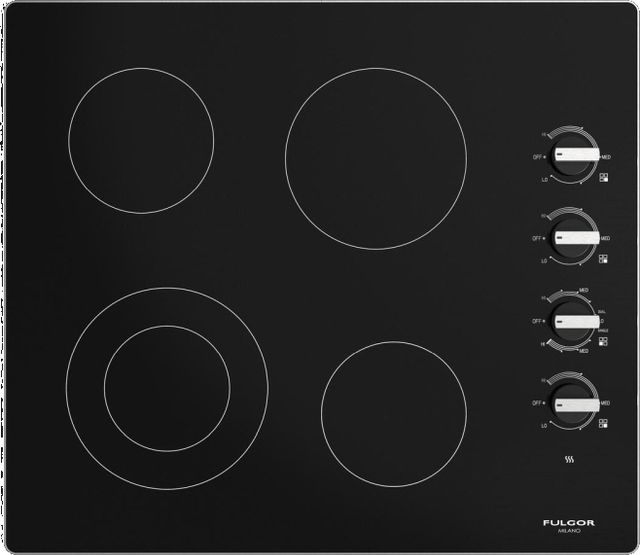 Fulgor Milano® 300 Series 24" Stainless Steel Electric Cooktop-0