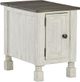 Signature Design by Ashley® Havalance Gray Chairside End Table with Distressed Vintage White Base-0