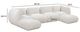 TOV Furniture Arezza 6-Piece Stone White Modular Sectional-2