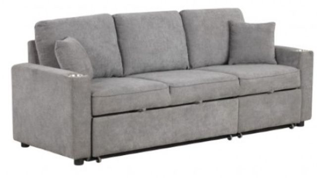 Furniture of America® Kendal Gray Sleeper Sofa-0