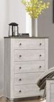 Mazin Furniture Nashville Antique White and Brown Chest-2