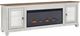 Legends Home Americana Brown/White 86" Fireplace Console-0