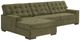 Signature Design by Ashley® Caspian-Town 2-Piece Olive Left-Arm Facing Sectional and Chaise-0