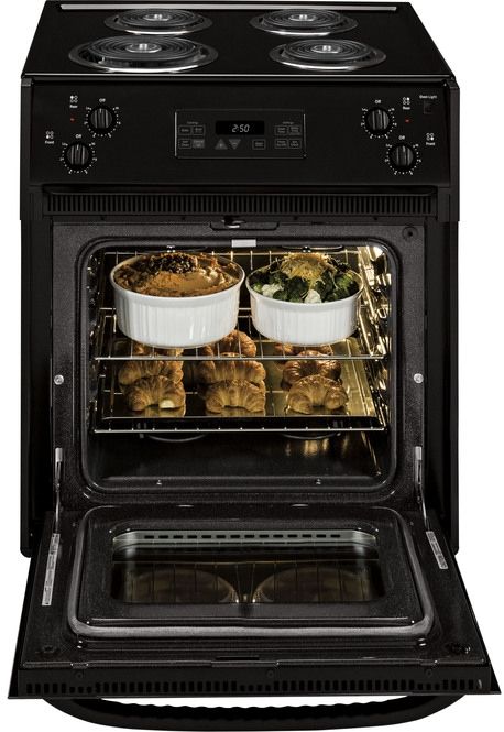 GE 27" Black Drop In Electric Range-2