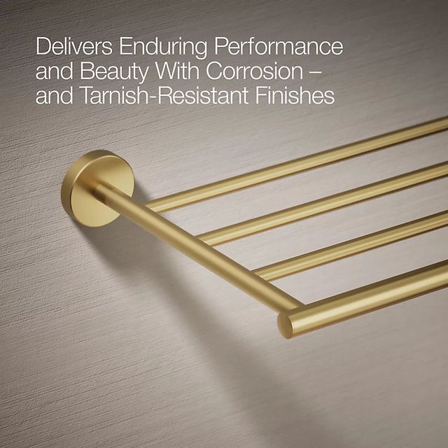 KOHLER® Elate® Vibrant Brushed Moderne Brass Hotelier-2