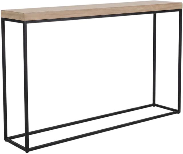 Sunny Designs™ Jax Brown Large Console Table with Black Base-0
