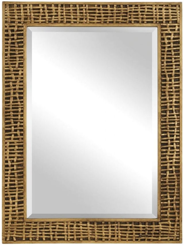 Uttermost® Woven In Time Antique Gold Mirror-0