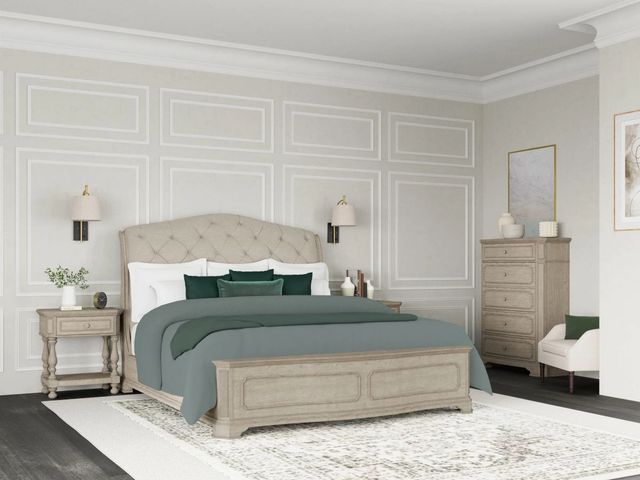 Riverside Furniture Kensington Vintage Linen Queen Sleigh Bed-1