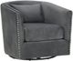 Elements International Stanton Royale Metal Swivel Chair-0