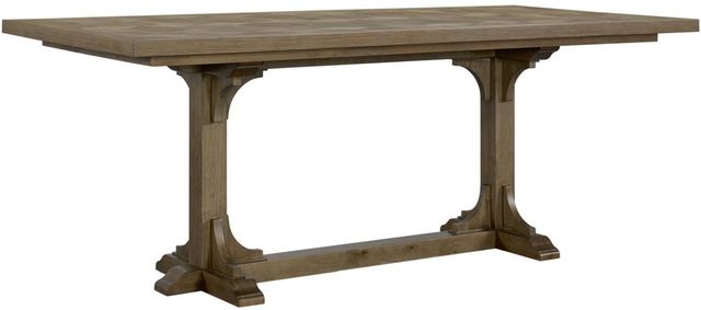 Bernards Tarrington Almond Counter Trestle Dining Table-2