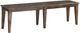 Winners Only® Daphne Deep Gray Dining Bench-0