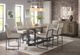 Intercon Eden Rustic Dune Counter Dining Table with Black Base-1