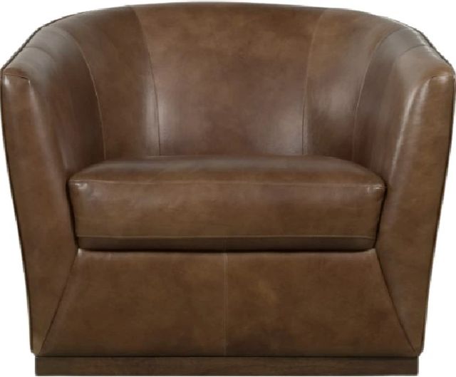 Hooker® Furniture Fairfax Hazlenut Swivel Chair-2