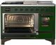 Ilve® Majestic III 48" Emerald Green Pro Style Dual Fuel Liquid Propane Range with 5 Black Brass Burners and Burnished Trim-2