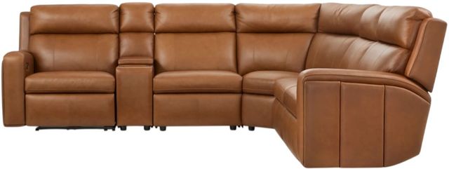 Flexsteel® Wyatt 6-Piece Canyon Power Reclining Sectional with Power Headrest and Lumbar-2