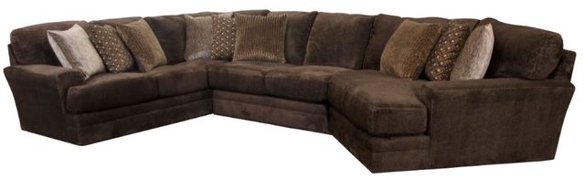 Jackson Furniture Mammoth 3-Piece Chocolate Right Side Facing Sectional-0