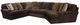 Jackson Furniture Mammoth 3-Piece Chocolate Right Side Facing Sectional-0