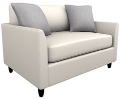 Best® Home Furnishings Customizable Bayment Leather Chair and a Half with Espresso Legs