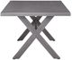 Signature Design by Ashley® Dillon Beach Gray Aluminum Outdoor Dining Table-3