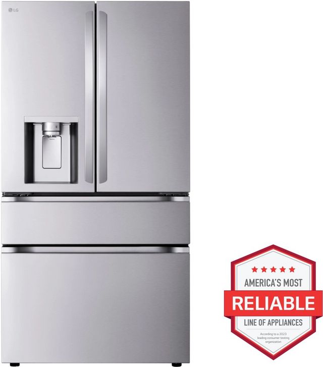 LG 36 in. 28.6 Cu. Ft. PrintProof™ Stainless Steel French Door Refrigerator-1