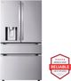 LG 36" 28.6 Cu. Ft. PrintProof™ Stainless Steel French Door Refrigerator with Full-Convert Drawer™-2