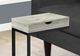Monarch Specialties Inc. Gray Reclaimed Wood Drawer Table with Black Metal Base -2