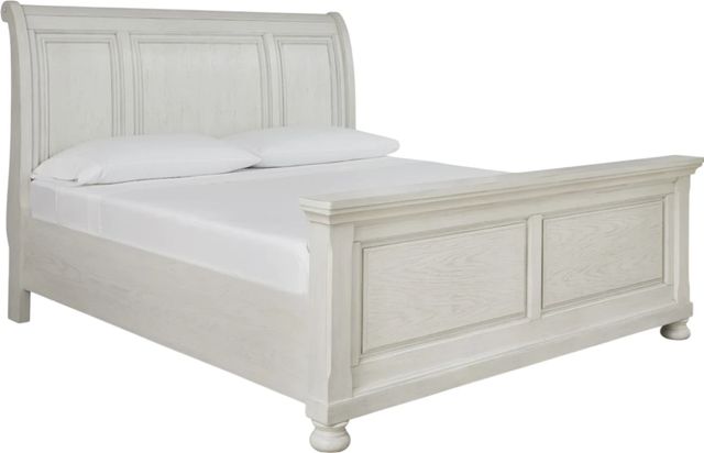 Signature Design by Ashley® Robbinsdale Antique White King Sleigh Bed-0
