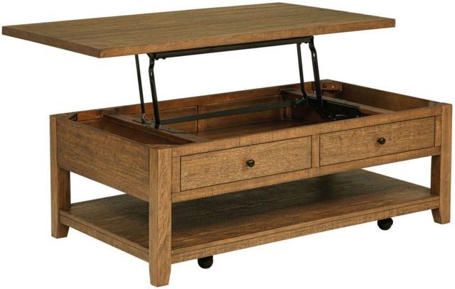 Coaster® Payne Distressed Brown Lift Top Coffee Table-1