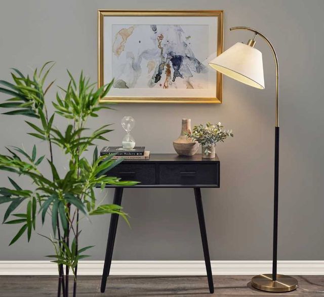 Adesso® Jerome Black Floor Lamp-2
