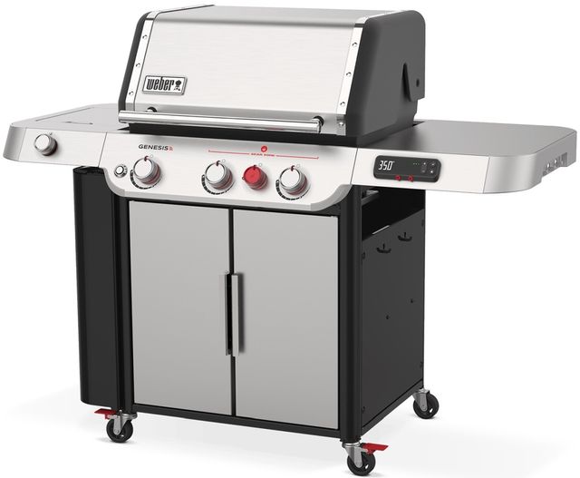 Weber® Grills® Genesis 3-Burner Stainless Steel Smart Freestanding Liquid Propane Gas Grill-1