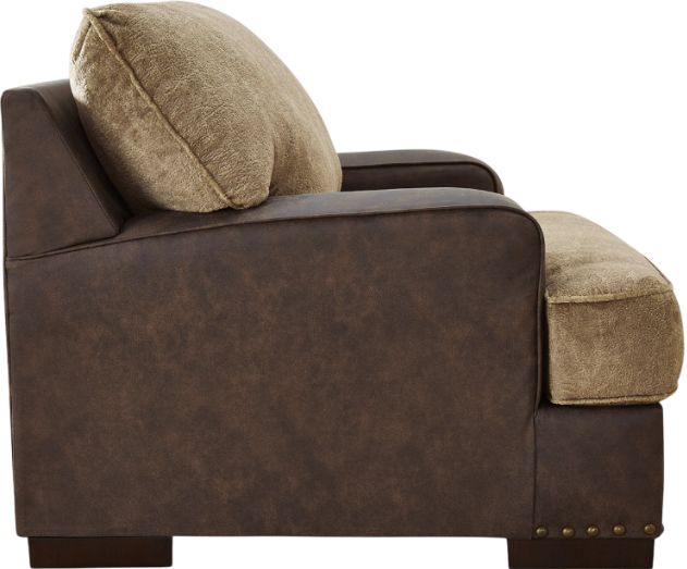 Signature Design by Ashley® Alesbury Chocolate Chair and a Half-2