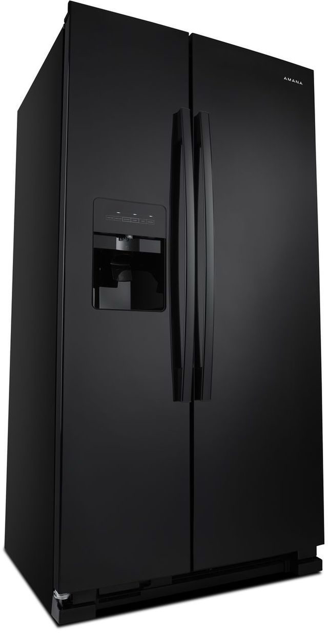Amana® 33" 21.41 Cu. Ft. Black Side-By-Side Refrigerator-3