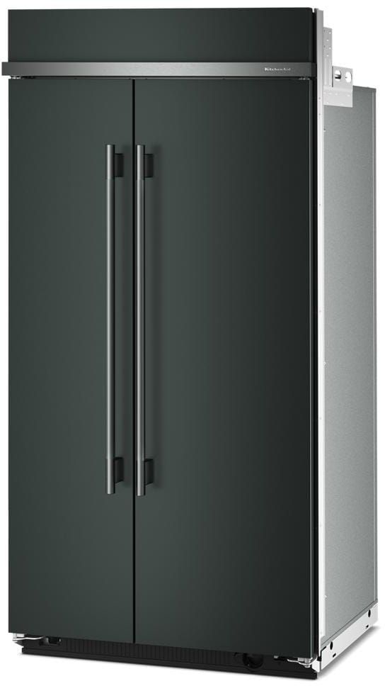 KitchenAid® 42" 25.5 Cu. Ft. Juniper Built In Side-by-Side Refrigerator with Platinum Interior-2