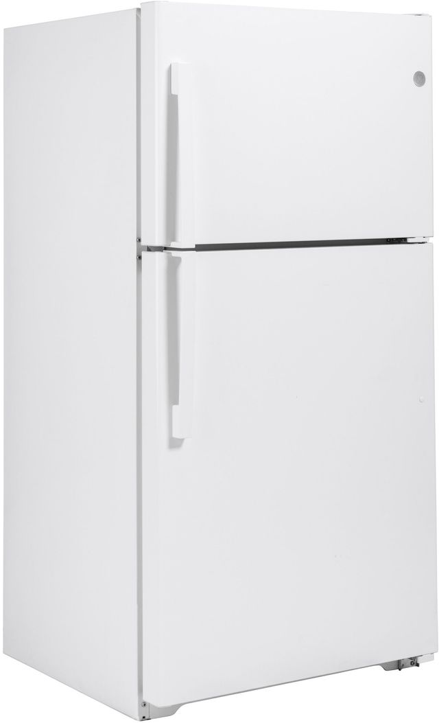 GE® 33 in. 21.9 Cu. Ft. White Top Freezer Refrigerator-4