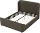 Modus Furniture Virgil Kiki Pumpernickel Queen Upholstered Platform Bed-3