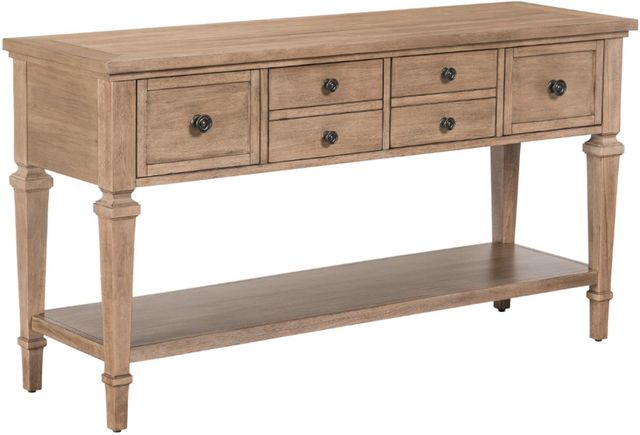 Liberty Furniture Haven Hills Camel Beige Sofa Table-0