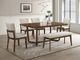 Crown Mark Salerno Beige/Brown Upholstered Dining Side Chair-1