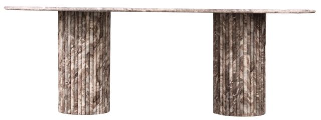 Meridian Furniture Messina Brown Marble Dining Table-2