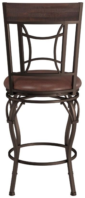 HH2 Home Granada Dark Chestnut Swivel Counter Stool-3