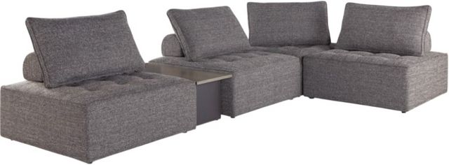 Bree Zee 5 Piece Outdoor Modular Seating - Brown