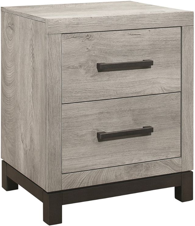Homelegance® Zephyr Gray/Light Gray Nightstand-0